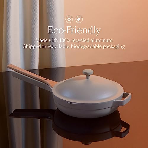 Our Place Always Pan 2.0 | Nonstick 10.5-Inch Toxin-Free Ceramic Cookware | Versatile Frying Pan, Skillet, Saute Pan | Stainless Steel Handle | Oven Safe | Lightweight Aluminum Body | Blue Salt