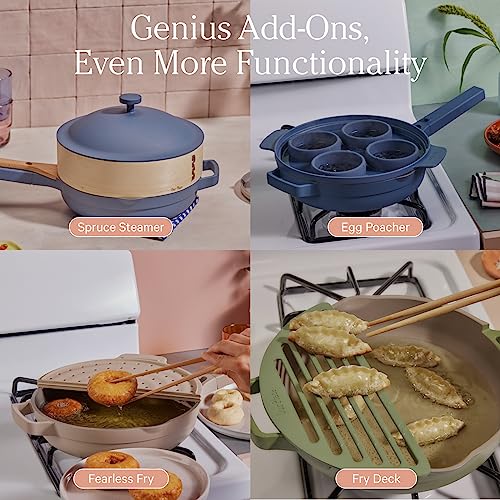 Our Place Always Pan 2.0 | Nonstick 10.5-Inch Toxin-Free Ceramic Cookware | Versatile Frying Pan, Skillet, Saute Pan | Stainless Steel Handle | Oven Safe | Lightweight Aluminum Body | Blue Salt