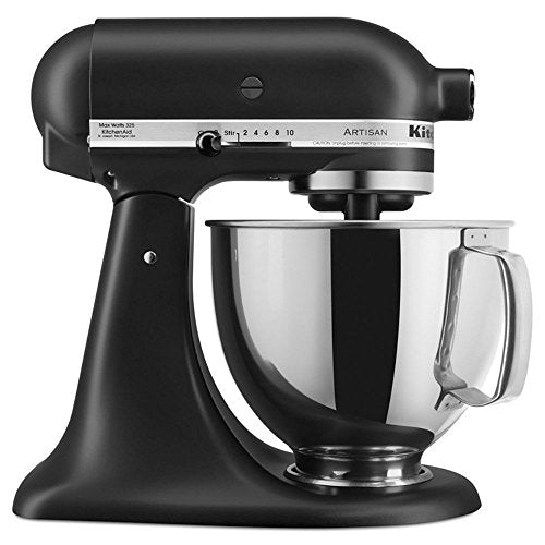 KitchenAid RRK150BM 5 Qt. Artisan Series - Black Matte (Renewed)