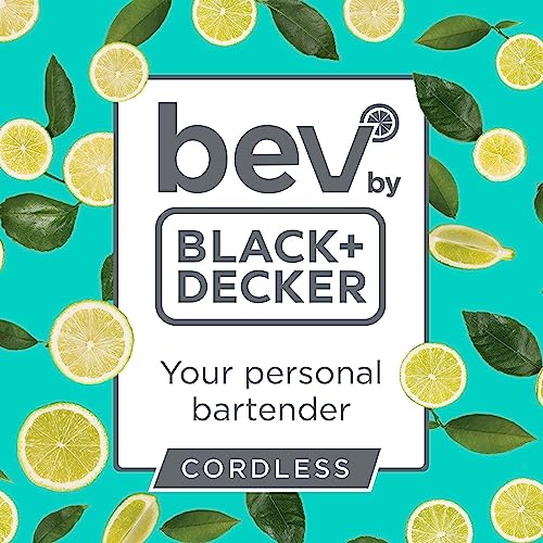 bev by BLACK+DECKER Cordless Cocktail Maker Machine and Drink Maker for Bartesian capsules (BCHB101)