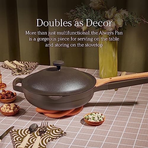 Our Place Always Pan 2.0 | Nonstick 10.5-Inch Toxin-Free Ceramic Cookware | Versatile Frying Pan, Skillet, Saute Pan | Stainless Steel Handle | Oven Safe | Lightweight Aluminum Body | Blue Salt