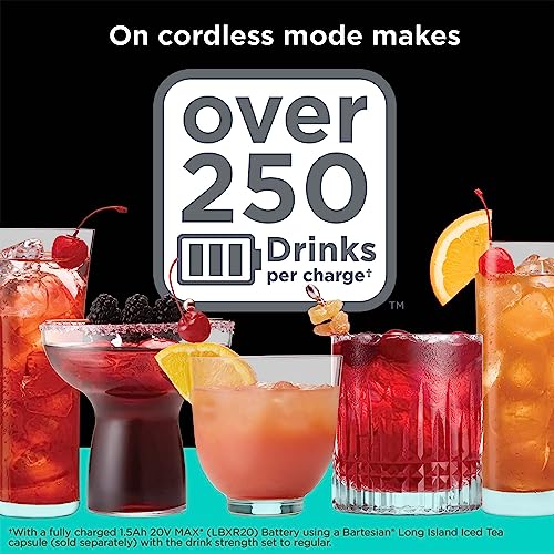 bev by BLACK+DECKER Cordless Cocktail Maker Machine and Drink Maker for Bartesian capsules (BCHB101)